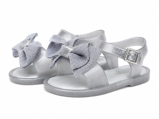 Mini Melissa Mar Glitter Silver Sandal