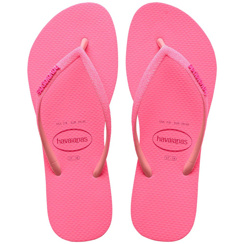 Havaianas Slim Glitter Neon Pink