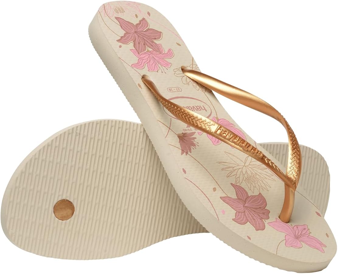 Havaianas Slim Organic Floral beige/golden