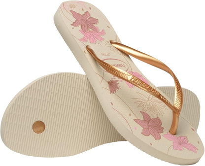 Havaianas Slim Organic Floral beige/golden