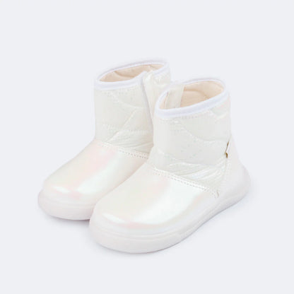 Pampili Comfy White Children's Boots
