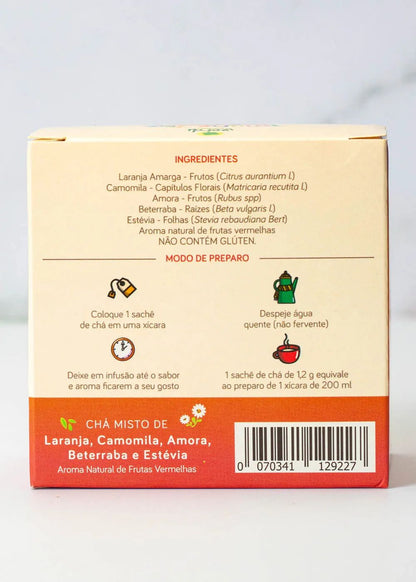 Natural Immune Tea Kids with Red Fruits