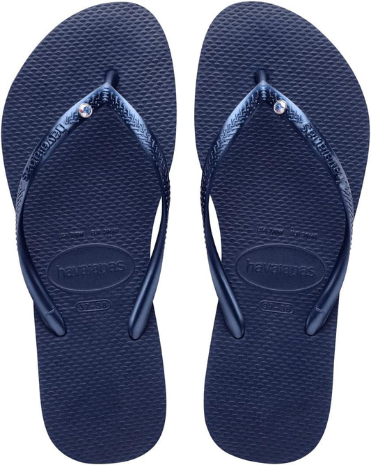 Havaianas Slim Crystal Swarovski Navy