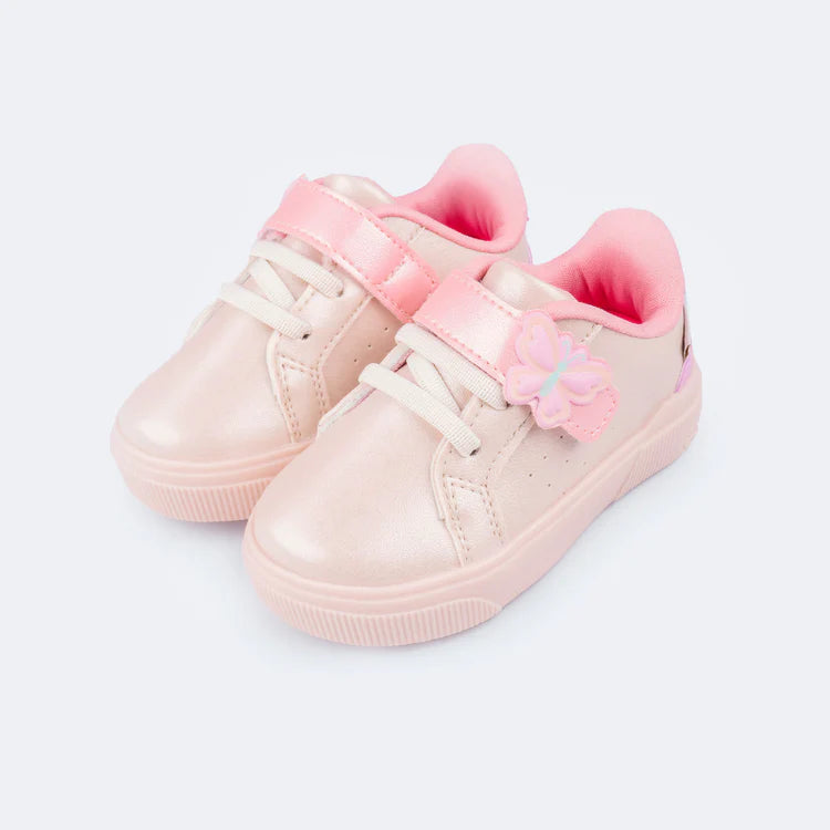 Pampili Yumi Butterfly Nude Girls' Sneakers