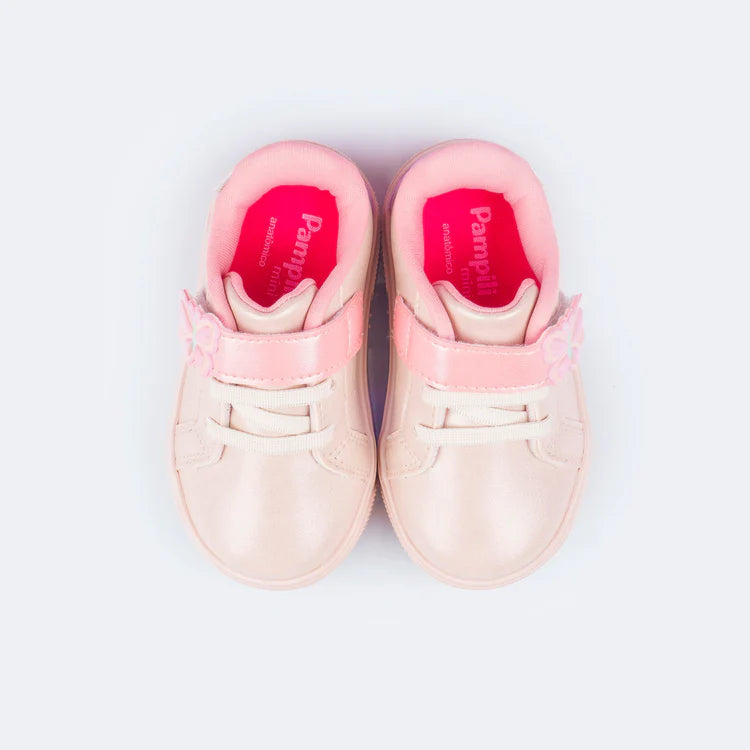 Pampili Yumi Butterfly Nude Girls' Sneakers