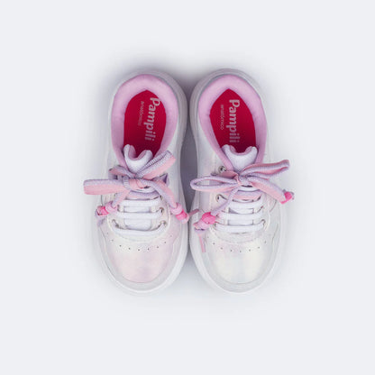 Customize Girls' Sneakers with Laces and Beads Tie Dye