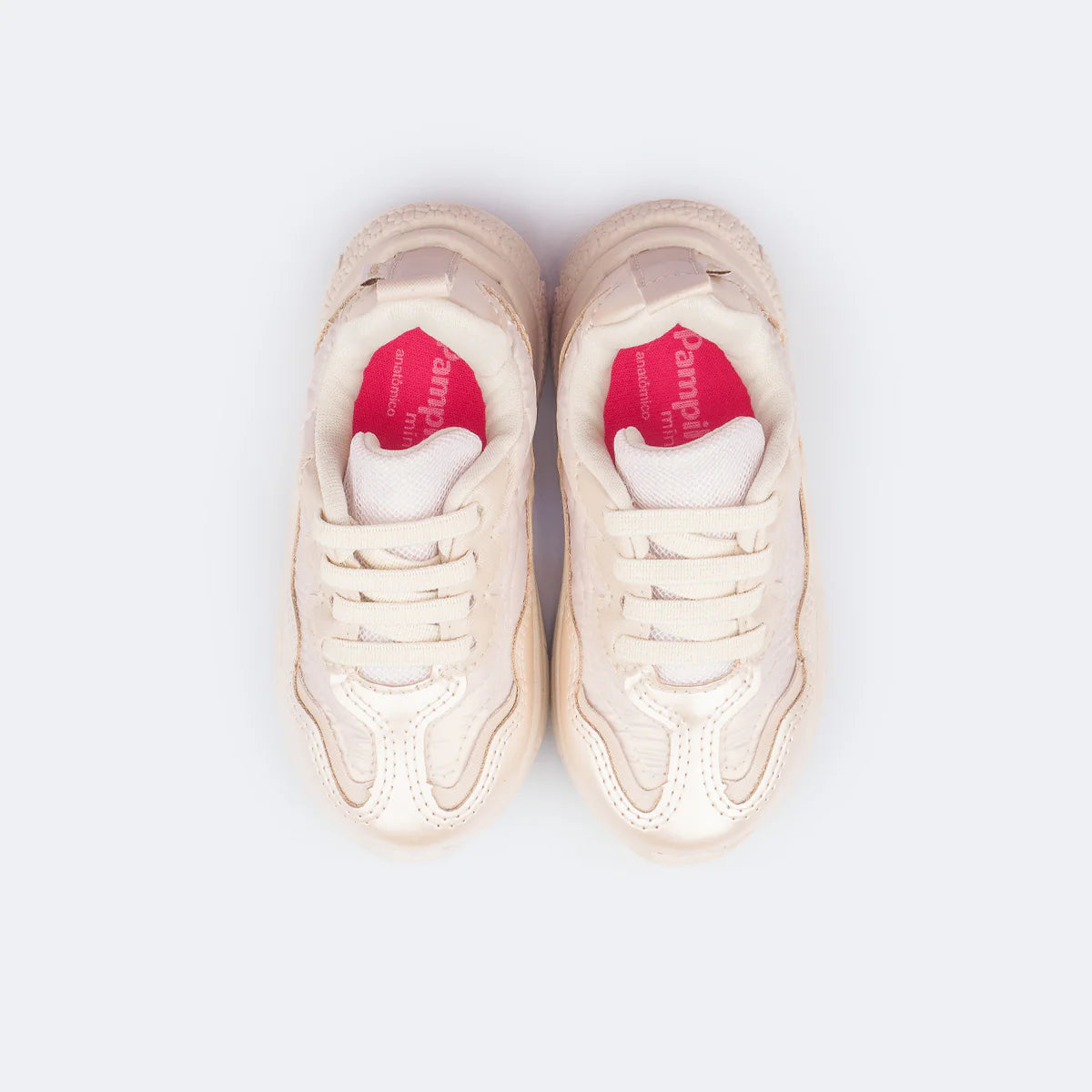 Mini Soft Pearly Nude Girls' Sneakers