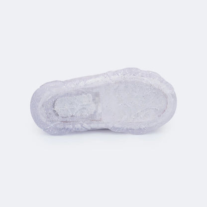 Liz Children's LED Sneakers with Mermaid Tail Light White