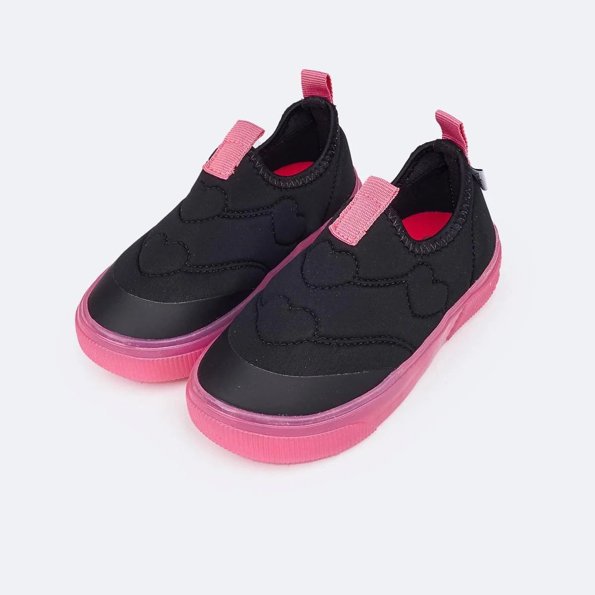 Pampili Yumi Heart Black/Pink Sneakers