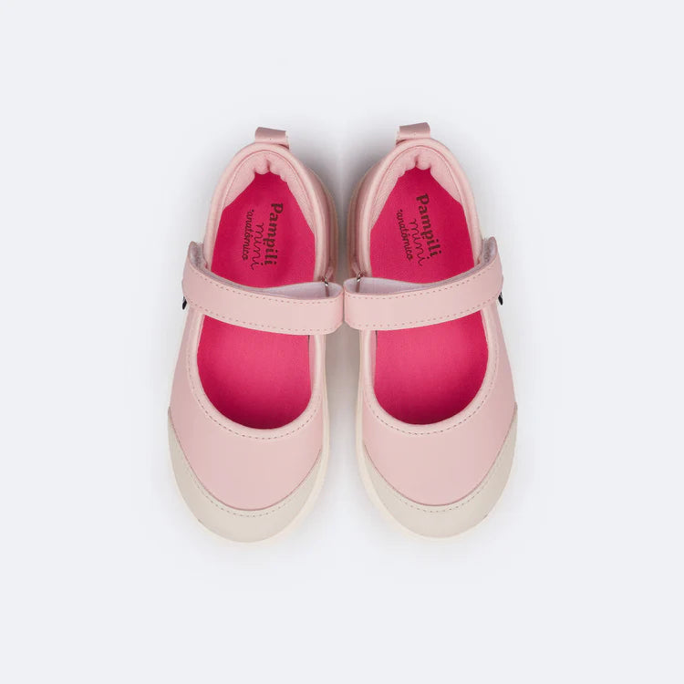 Pampili Yumi Mary Jane Pink Powder Pink Children's