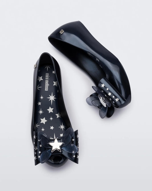 Mini Melissa UltraGirl Star Navy Ballerina