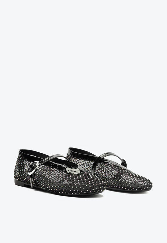 Anacapri Megan Doll Strass Black Ballerina