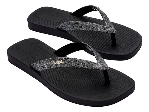 Melissas Sun Long BEA Flip-Flops black