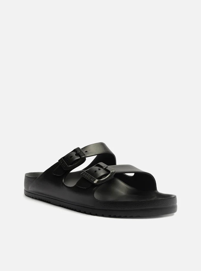 Black Slide Flatform Straps Brizza