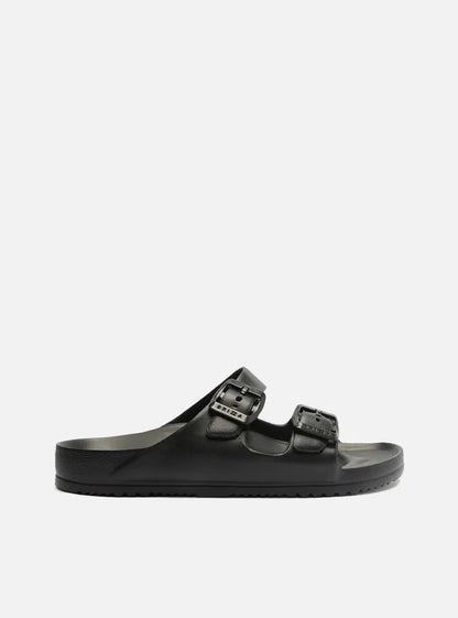 Black Slide Flatform Straps Brizza