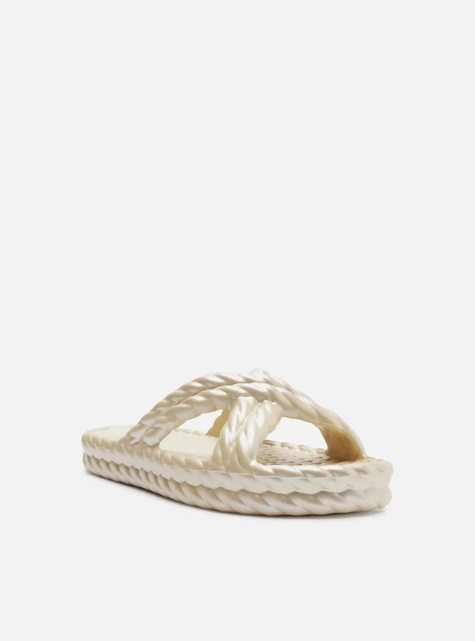 Brizza Arezzo Gold Morroco Flat Sandal