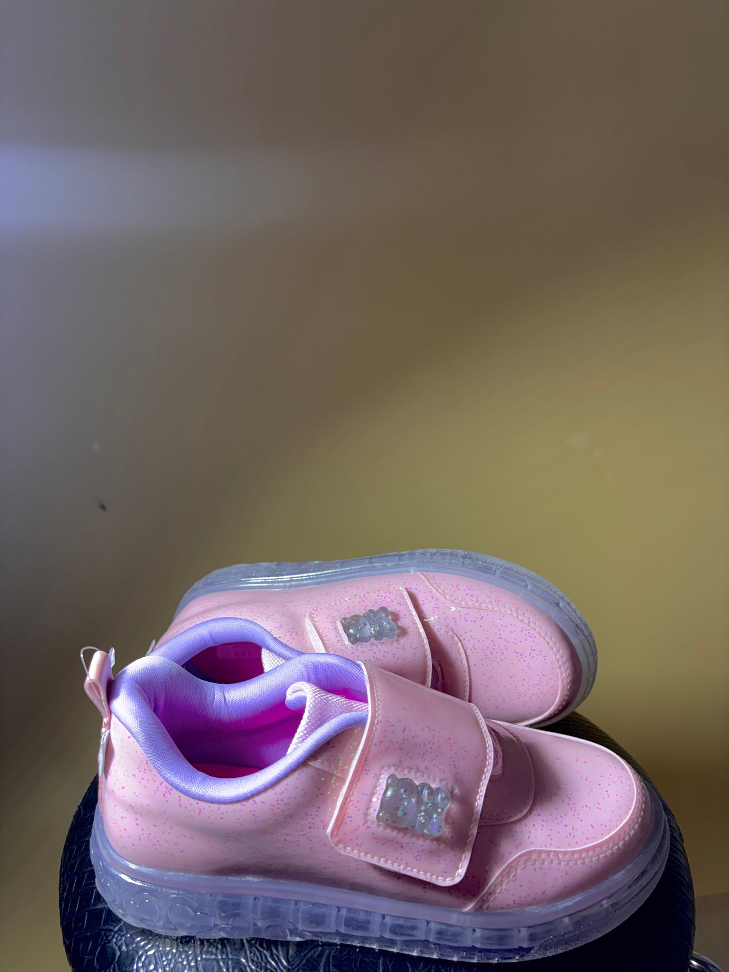 Pampili Bear Led Pink/Purple Sneakers