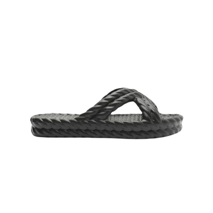 Brizza Arezzo Black morocco flat sandal