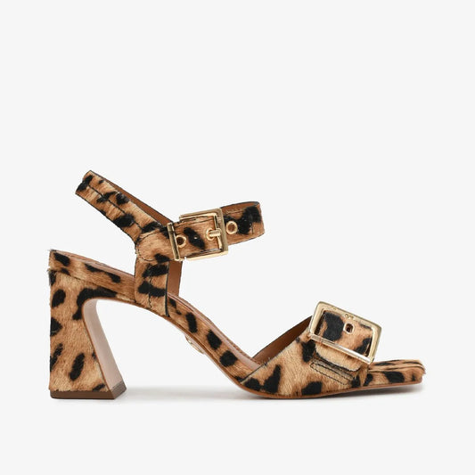 ANIMAL PRINT LEATHER SANDAL