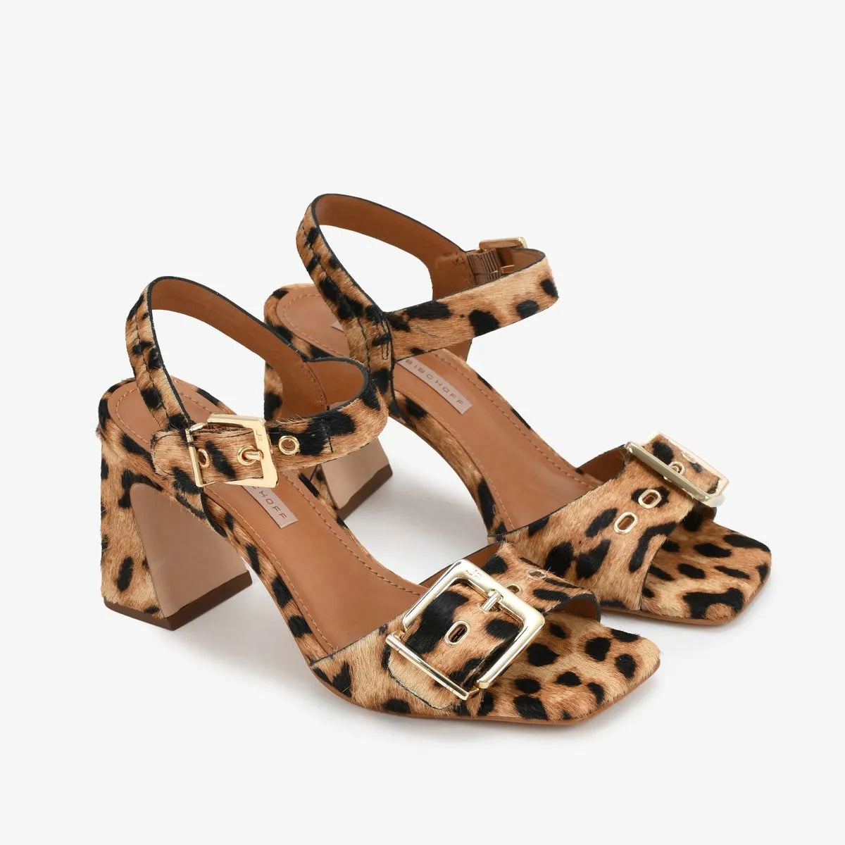 ANIMAL PRINT LEATHER SANDAL