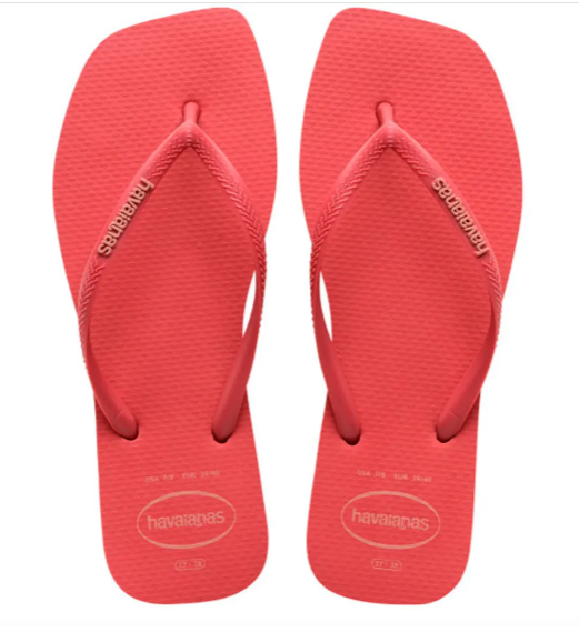 Havaianas Slim Square Logo Pop-Up Pink