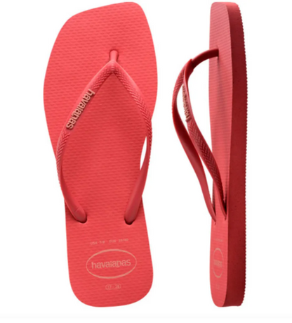Havaianas Slim Square Logo Pop-Up Pink