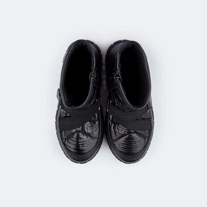 Pampili Lucky Quilted Children's Ankle Black Boots