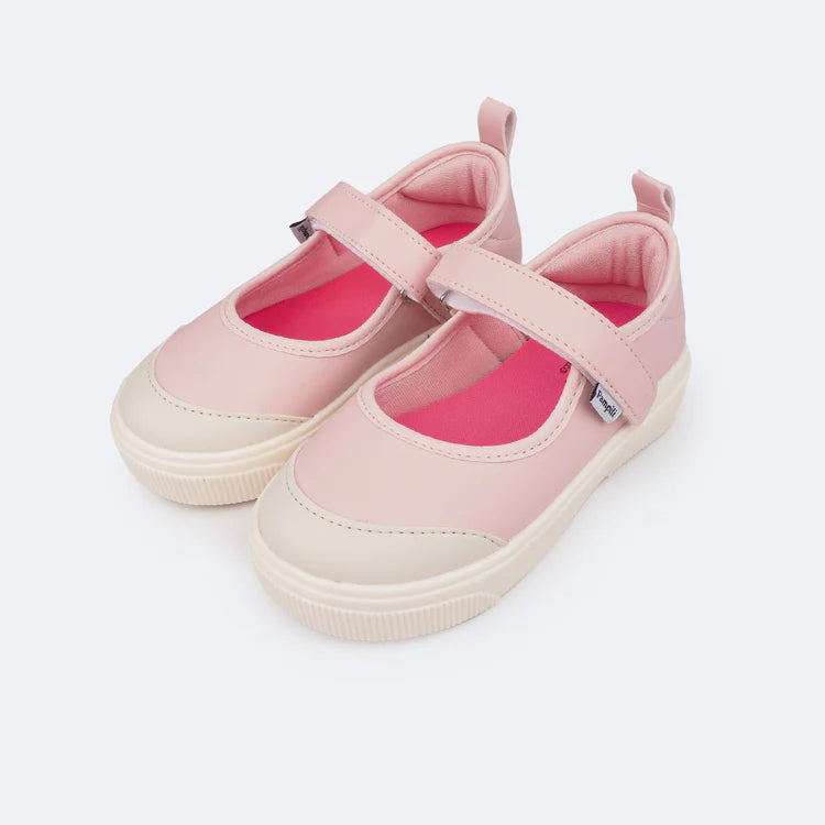 Pampili Yumi Mary Jane Pink Powder Pink Children's