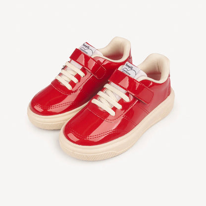 Pampili Strawberry Red Patent Leather Children's Sneakers