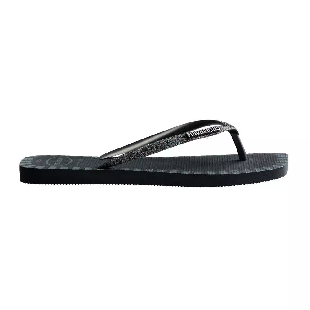 Havaianas Square Glitter Contour New Graphite