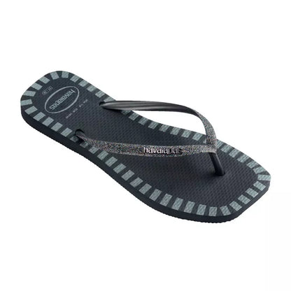 Havaianas Square Glitter Contour New Graphite