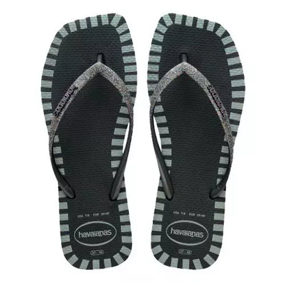 Havaianas Square Glitter Contour New Graphite