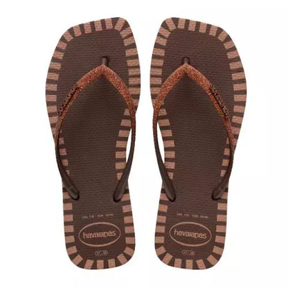 Havaianas Square Glitter Contour Café
