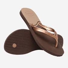 Havaianas Elegance Print Dark Brown Flip-Flops