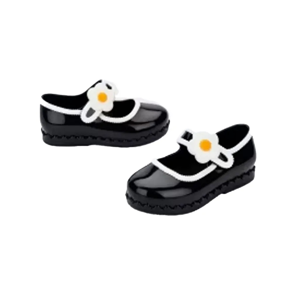 Melissas kids ballerina black/white rose