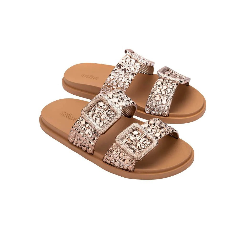 Melissa Lust Slide Beige/ Bronze