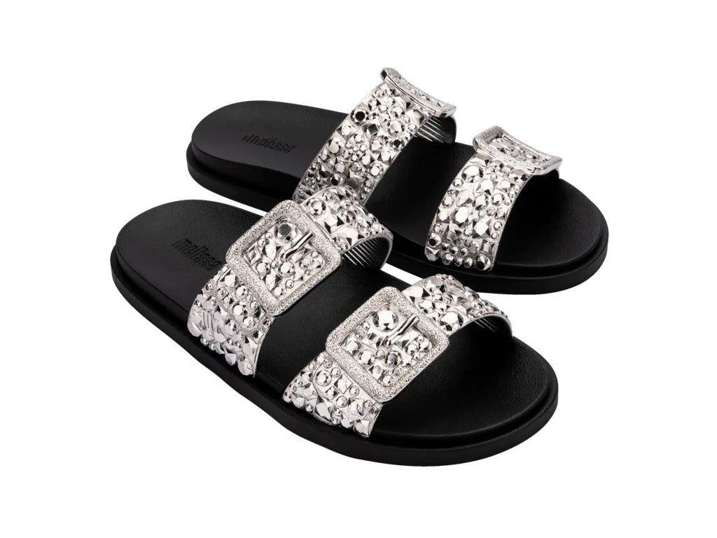 Melissa Lust Slide Black/ Silver