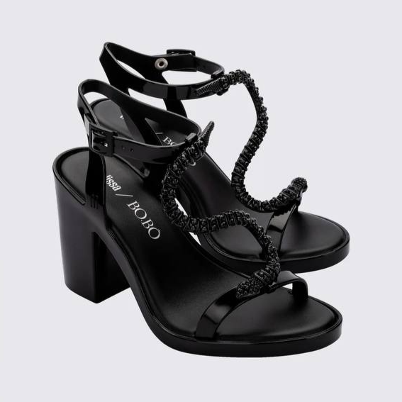 Melissa Snake Block Black