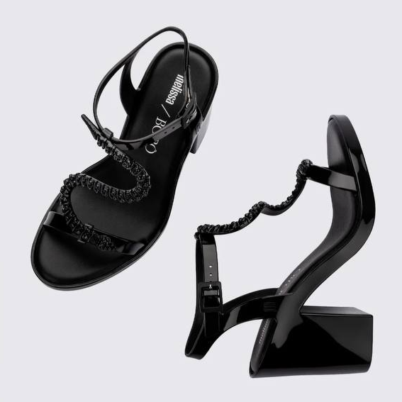 Melissa Snake Block Black