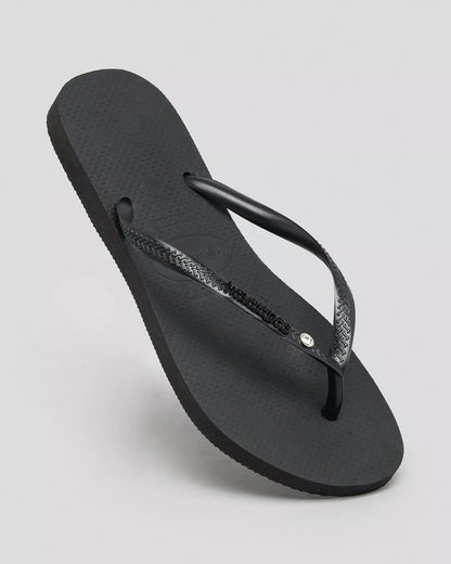 Havaianas Slim Crystal Swarovski Black