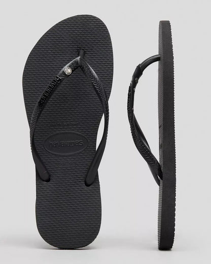 Havaianas Slim Crystal Swarovski Black