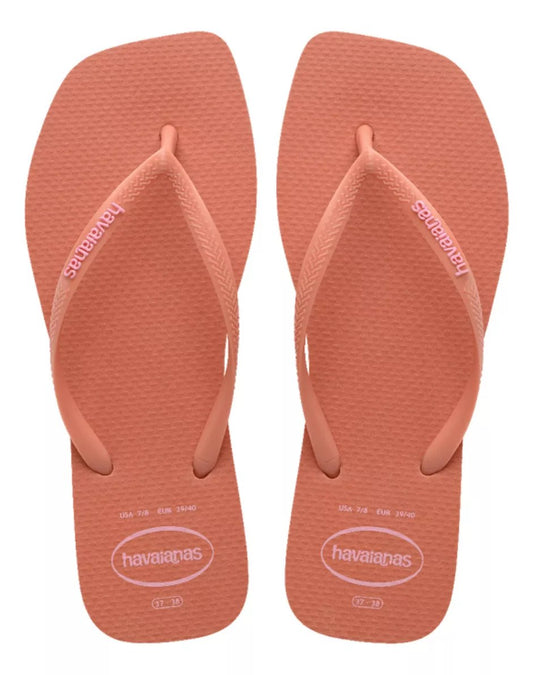 Havaianas Slim Square Logo Pop-Up peach