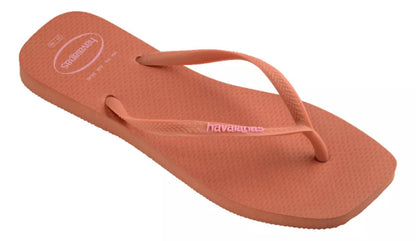 Havaianas Slim Square Logo Pop-Up peach