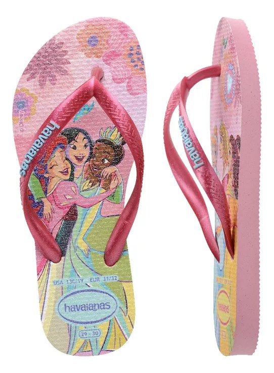 Havaianas Slim Princesses Disney Pink