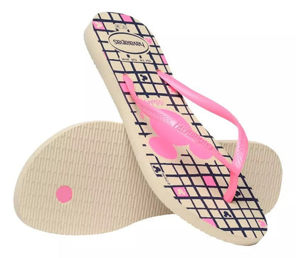 Havaianas Slim Disney Minnie Rose/Beige (beige palha)