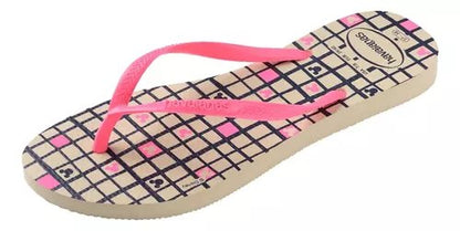 Havaianas Slim Disney Minnie Rose/Beige (beige palha)