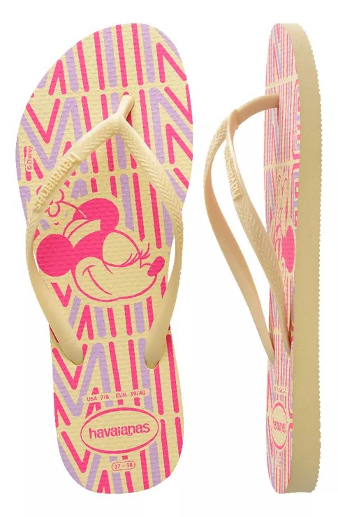 Havaianas Slim Disney Minnie Rose/Butter (buttercream)