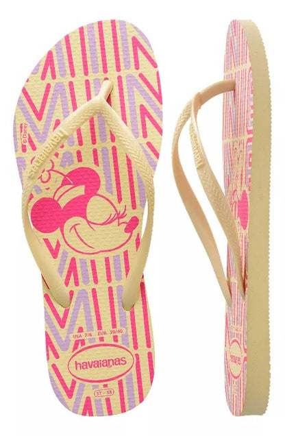 Havaianas Slim Disney Minnie Rose/Butter (buttercream)