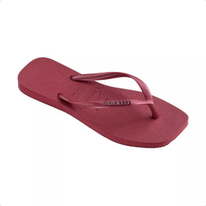 Havaianas Square Logo metallic burgundy