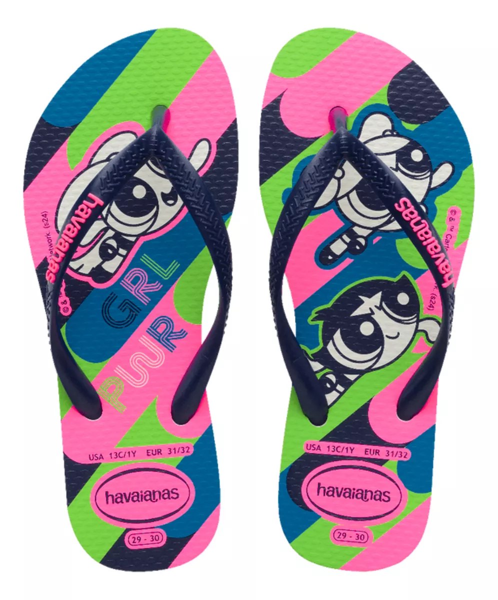 Havaianas Slim Power Puff Girls Pink/Blue